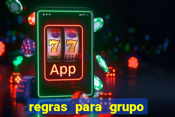 regras para grupo de futebol no whatsapp